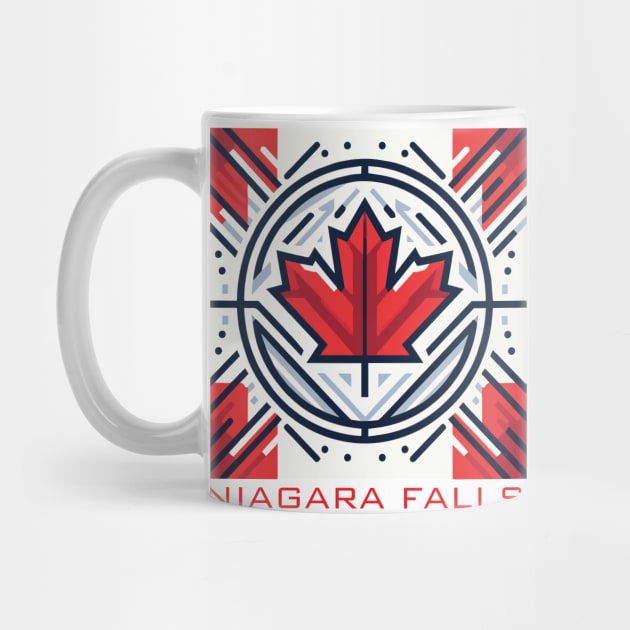Niagara Falls Canada Flag by Heartsake
